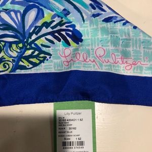 Lilly Pulitzer bundle scarf/head wrap/travel kit